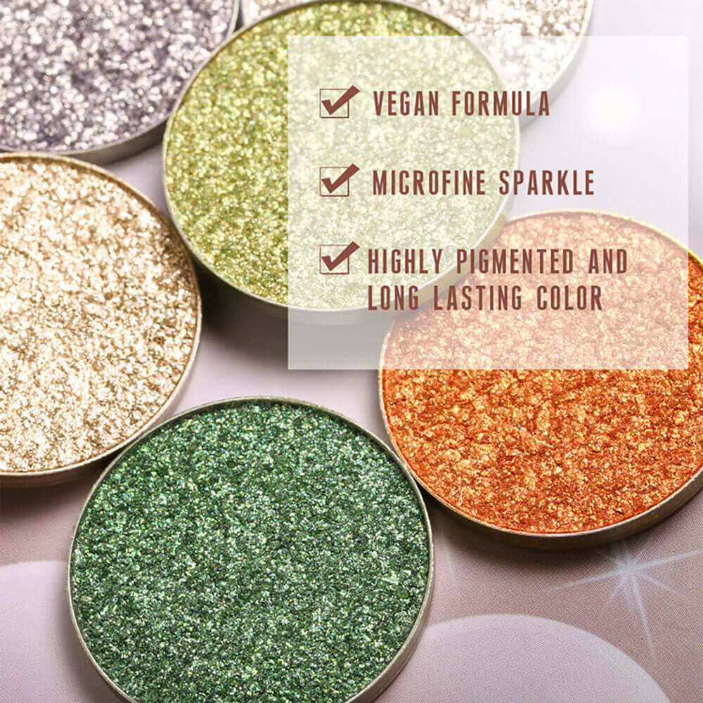 36-Color Chameleon Eyeshadow Powder Metallic Highlighter Vegan 26mm