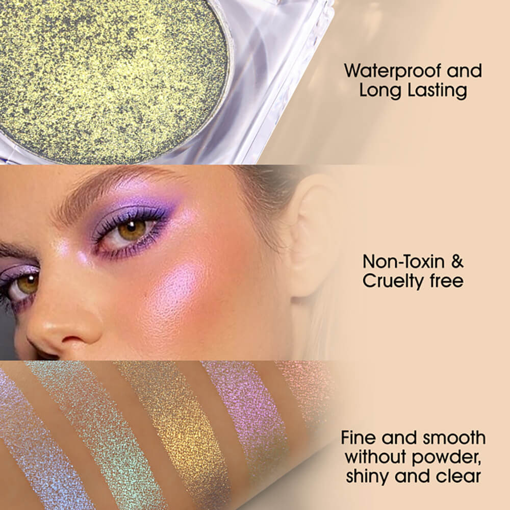 6-Color Chameleon Highlighter Powder Eyeshadow Nose Shadow Brighten 36mm