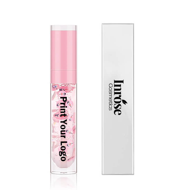6 color Christmas lip oil clear lip gloss vegan print your logo