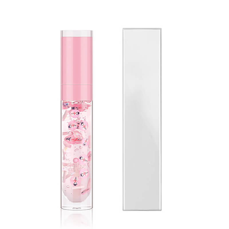 6 color Christmas lip oil clear lip gloss vegan print your logo