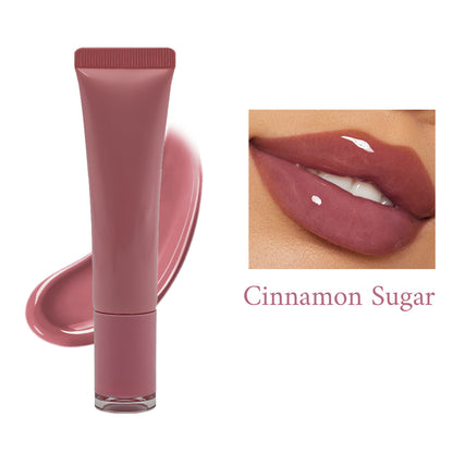 8 Color Lip Plumping Lip Gloss Moisturizing Natural Lip Balm Vegan Cruelty Free