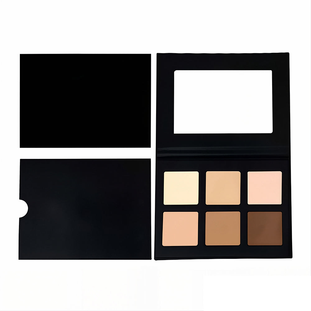 6 Color Concealer Palette Full Coverage Cream Bronzer Vegan Private Label