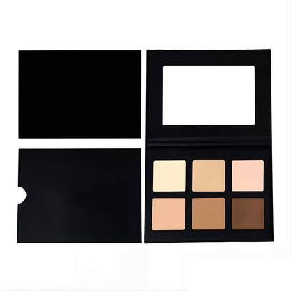 6 Color Concealer Palette Full Coverage Cream Bronzer Vegan Private Label