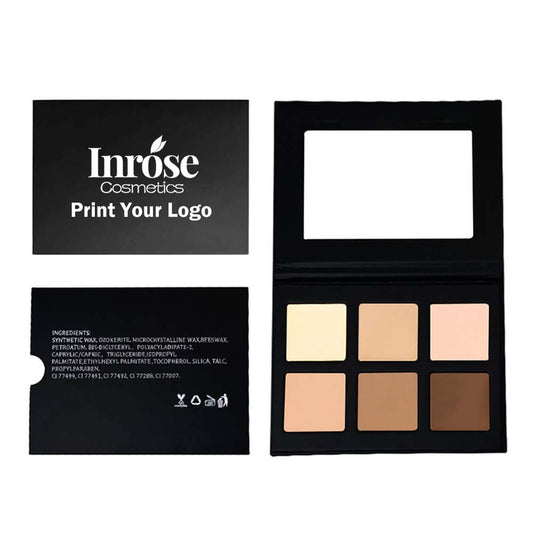 6 color concealer palette full coverage cream bronzer