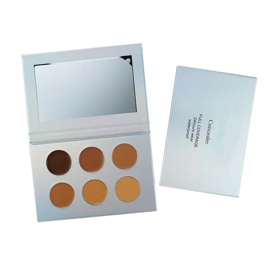 6 color concealer palette flawless full coverage dark color