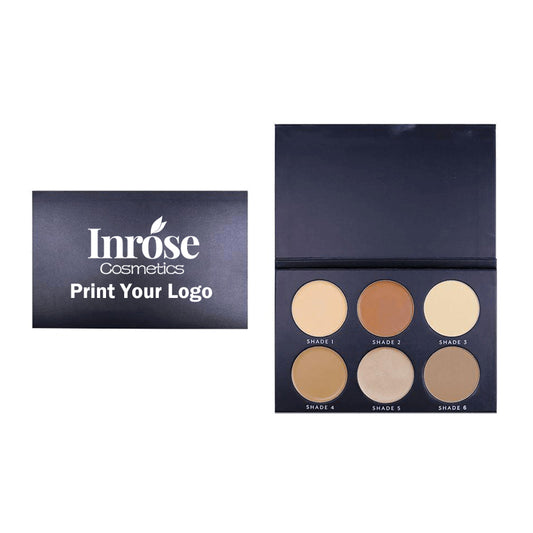 6 color contour palette cream powder high pigmented dark color