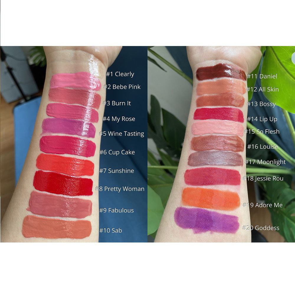4-Piece Lip Gloss Set Nude High-Shine Moisturizing High Quality Vegan