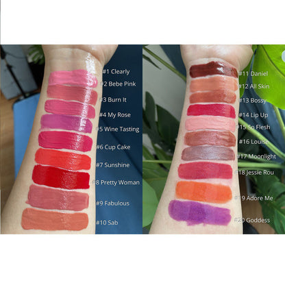 4-Piece Lip Gloss Set Nude High-Shine Moisturizing High Quality Vegan