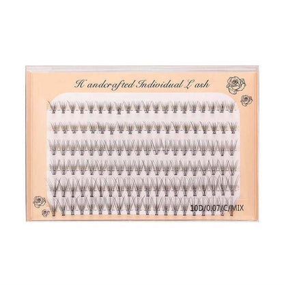 10D false eyelashes DIY eyelash segmented false lash six rows grafted
