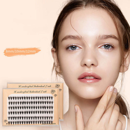 10D false eyelashes DIY eyelash segmented false lash six rows grafted