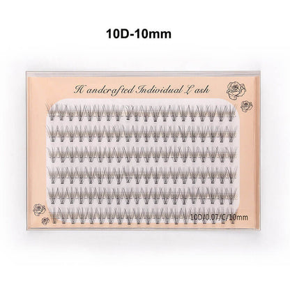 10D false eyelashes DIY eyelash segmented false lash six rows grafted