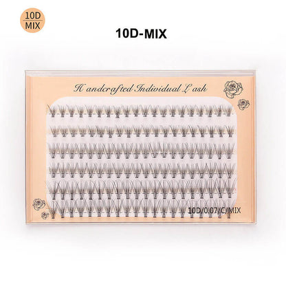 10D false eyelashes DIY eyelash segmented false lash six rows grafted