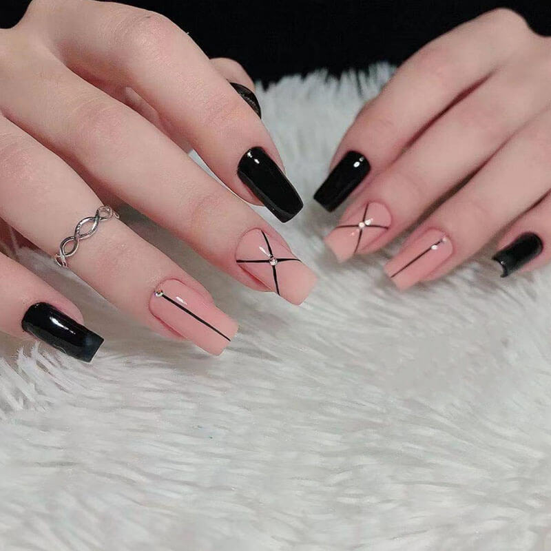 Press on nail collection manicure nail patch fake nail 24pcs