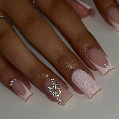 Manicure collection nail patch press on nail fake nail 24pcs