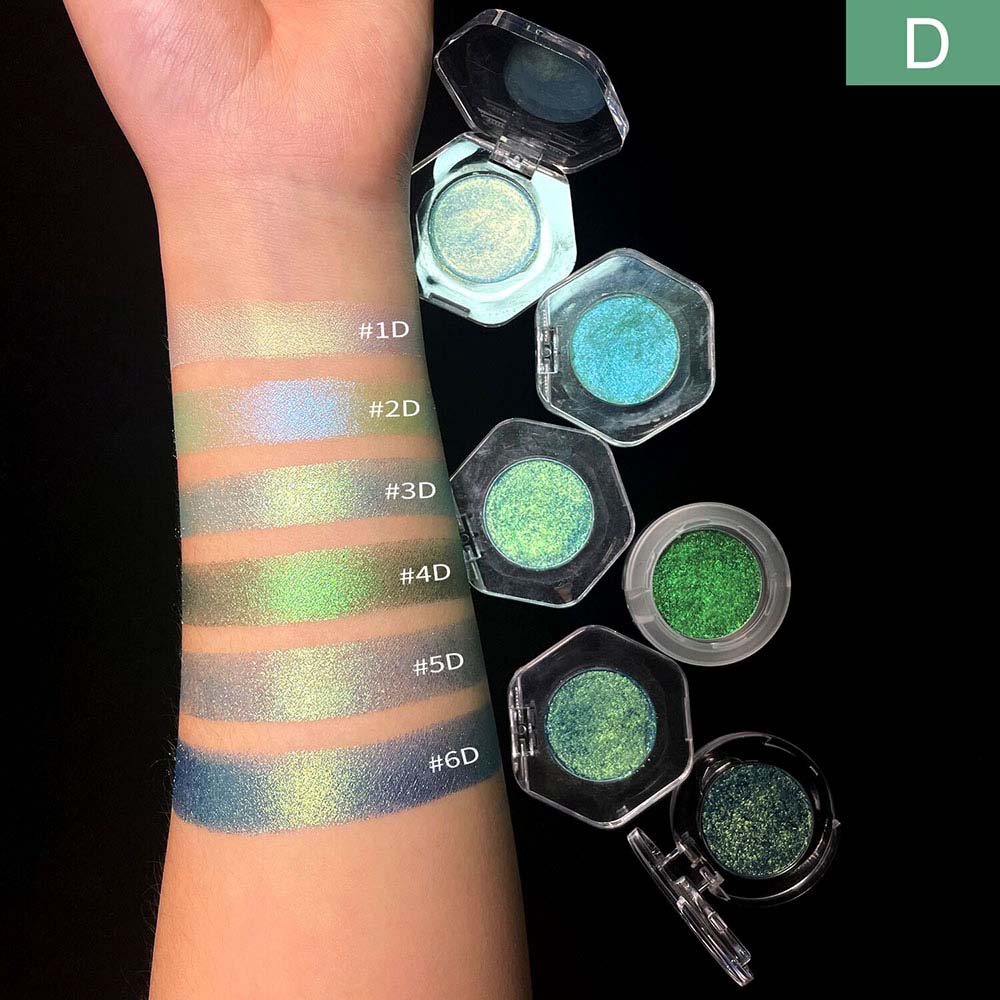 46-Color Chameleon Eyeshadow Powder High Pigment Metallic Highlighter 26MM