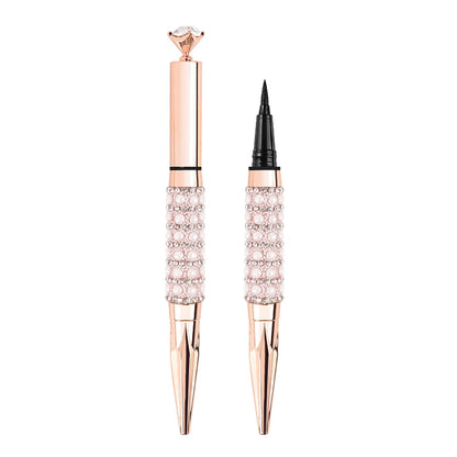 Black Liquid Eyeliner Diamond Eye Line Quick-Dry Waterproof Long Lasting