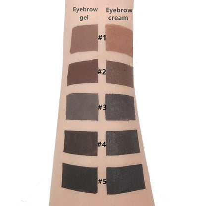 5 Color Eyebrow Kit Eyebrow Gel Brow Cream Sculpting With Brush Long Lasting