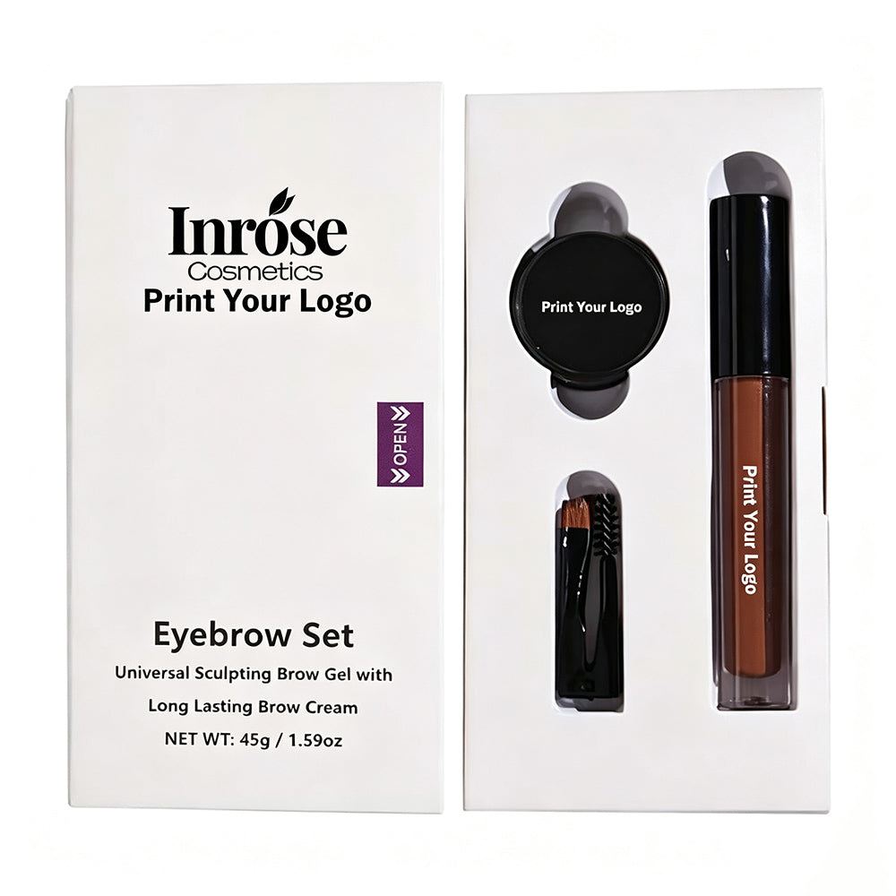 5 Color Eyebrow Kit Eyebrow Gel Brow Cream Sculpting With Brush Long Lasting