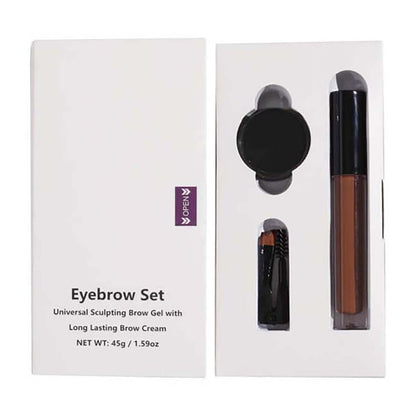 5 color eyebrow kit eyebrow gel brow cream sculpting with brush long lasting