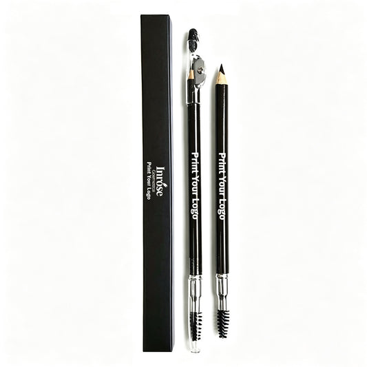 5 Color Eyebrow Pencil Wooden With Sharpener High Pigmented Waterproof