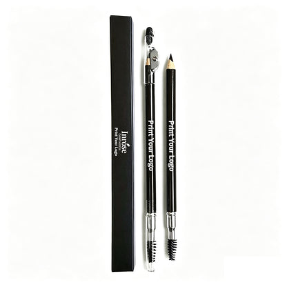 5 Color Eyebrow Pencil Wooden With Sharpener High Pigmented Waterproof