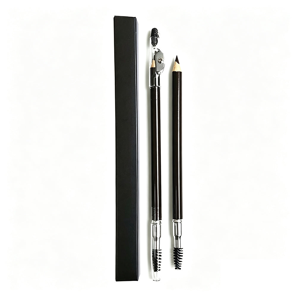 5 Color Eyebrow Pencil Wooden With Sharpener High Pigmented Waterproof