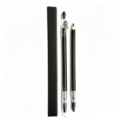 5 Color Eyebrow Pencil Wooden With Sharpener High Pigmented Waterproof