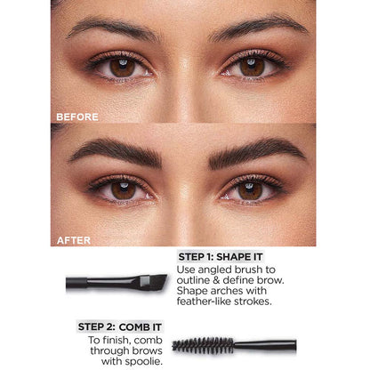 3 Color Eyebrow Powder Kit Cream Brow Tint With Brush And Brow Stencil