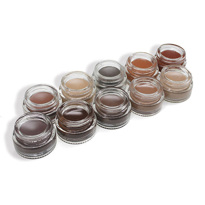 10 Color Eyebrow Gel Cream Brow Pomade Long Lasting Waterproof Private Label