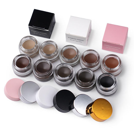 10 Color Eyebrow Gel Cream Brow Pomade Long Lasting Waterproof Private Label