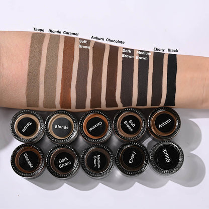 10 Color Eyebrow Gel Cream Brow Pomade Long Lasting Waterproof Private Label