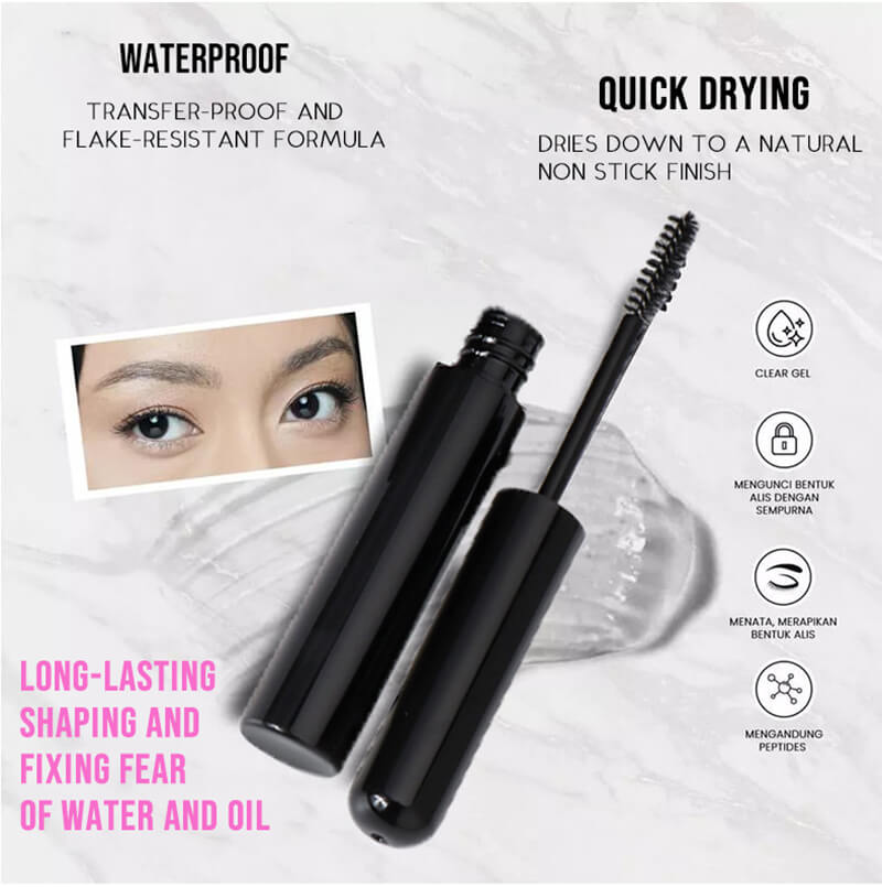 Eyebrow setting serum eyebrow gel with brush eyebrow soap sculpting