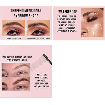 Eyebrow setting serum eyebrow gel with brush eyebrow soap sculpting