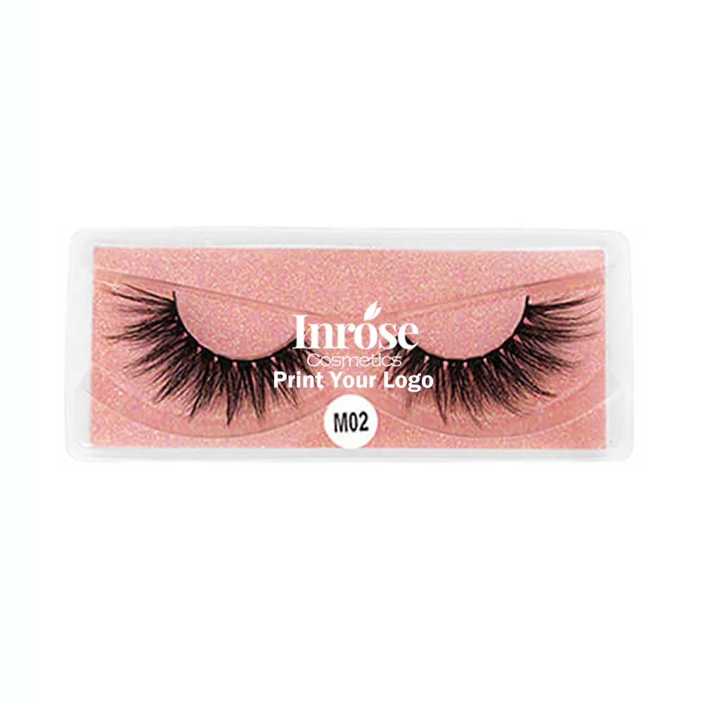 3D mink false eyelash thick natural long curling reusable lash private label