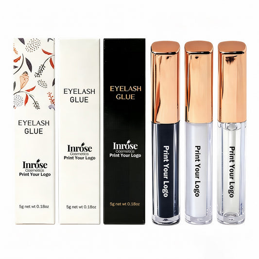 False Eyelash Glue Fast Dry Glue Waterproof Long Lasting Vegan Gold Tube