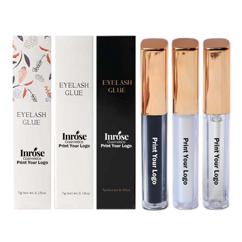 False eyelash glue fast dry glue waterproof long lasting vegan gold tube