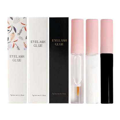 False eyelash glue double eyelid glue fast-dry long wear cruelty free pink tube