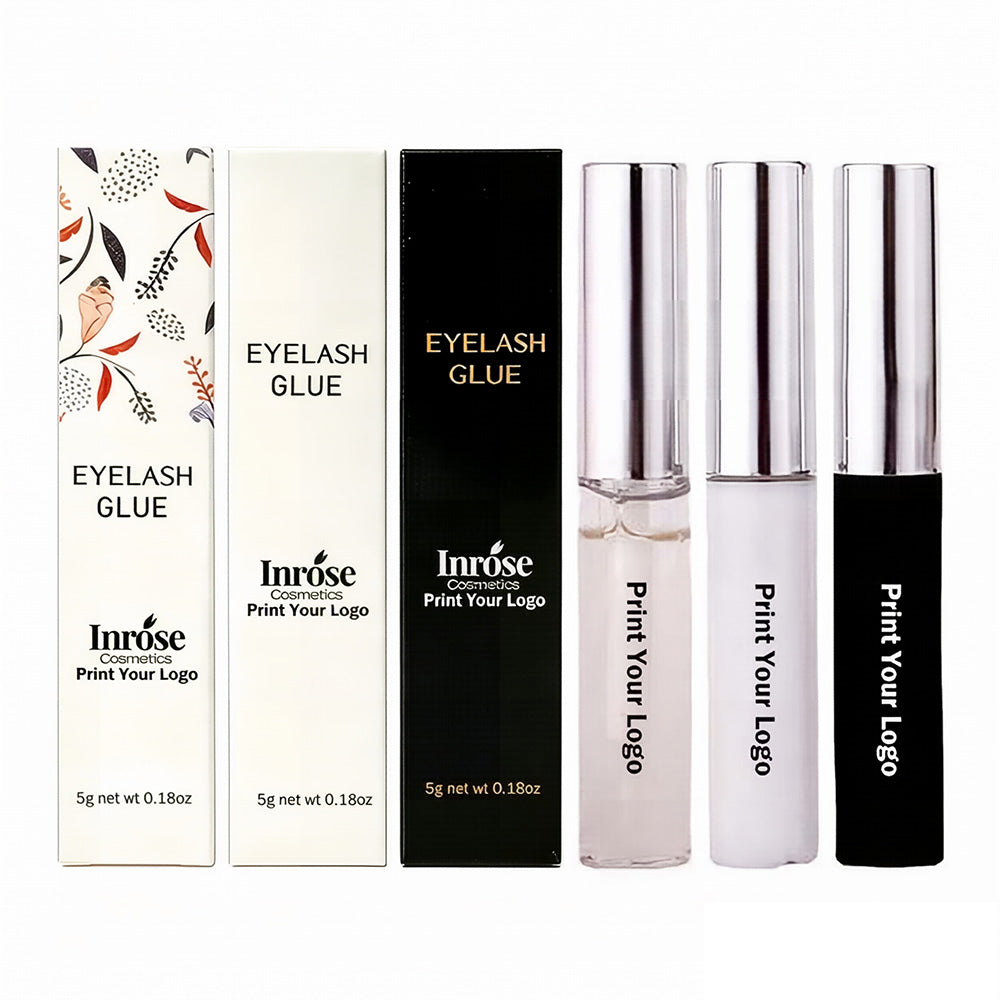 False Eyelash Glue Invisible Lash Glue Fast Dry Waterproof Silver Bottle