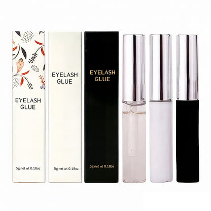 False Eyelash Glue Invisible Lash Glue Fast Dry Waterproof Silver Bottle