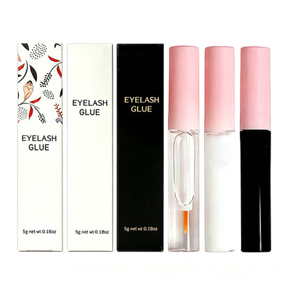 False Eyelash Glue Double Eyelid Glue Fast-Dry Long Wear Cruelty Free Pink Tube