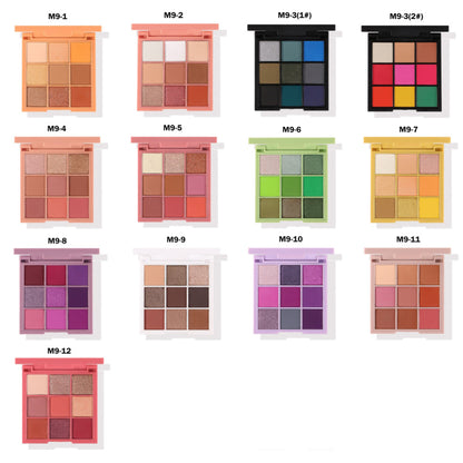 9 Color Dopamine Diy Eyeshadow Palette High Pigmented Long Lasting Waterproof