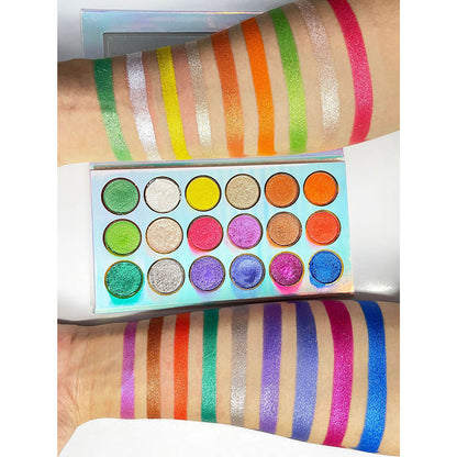 18 Color Shimmer Eyeshadow Palette High Pigmented Colorful Eye Shadow
