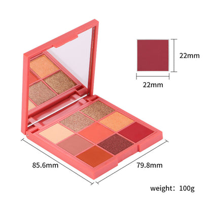 9 Color Dopamine Diy Eyeshadow Palette High Pigmented Long Lasting Waterproof