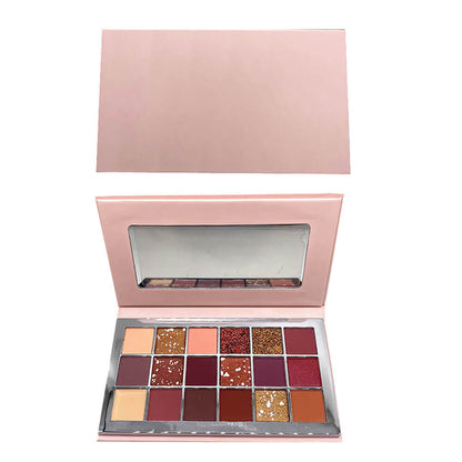18 color eyeshadow palette desert rose dark color high pigmented