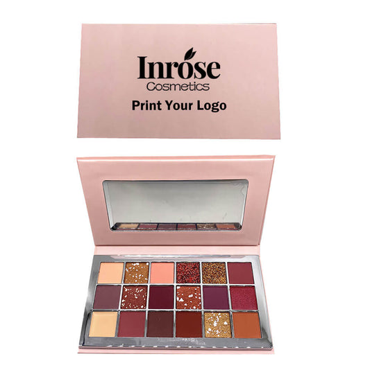 18 color eyeshadow palette desert rose dark color high pigmented