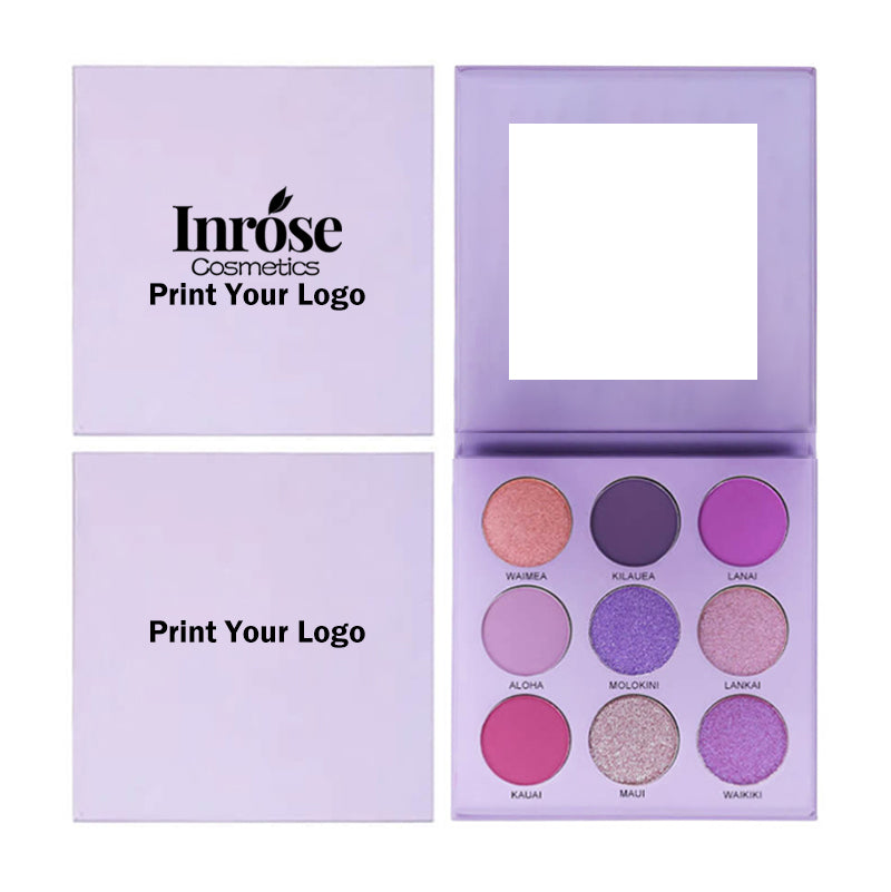 9 color matte eyeshadow palette high pigmented long lasting private label