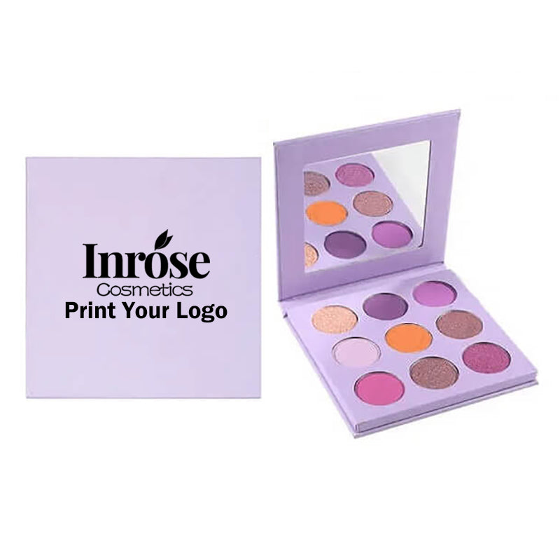 Palette de 9 fards à paupières vegan, hautement pigmentés et longue tenue