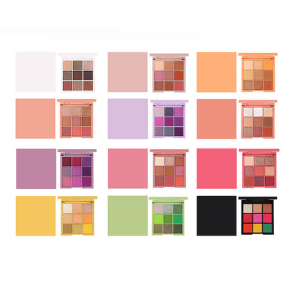 9 Color Diy Eyeshadow Palette High Pigmented Long Lasting Waterproof
