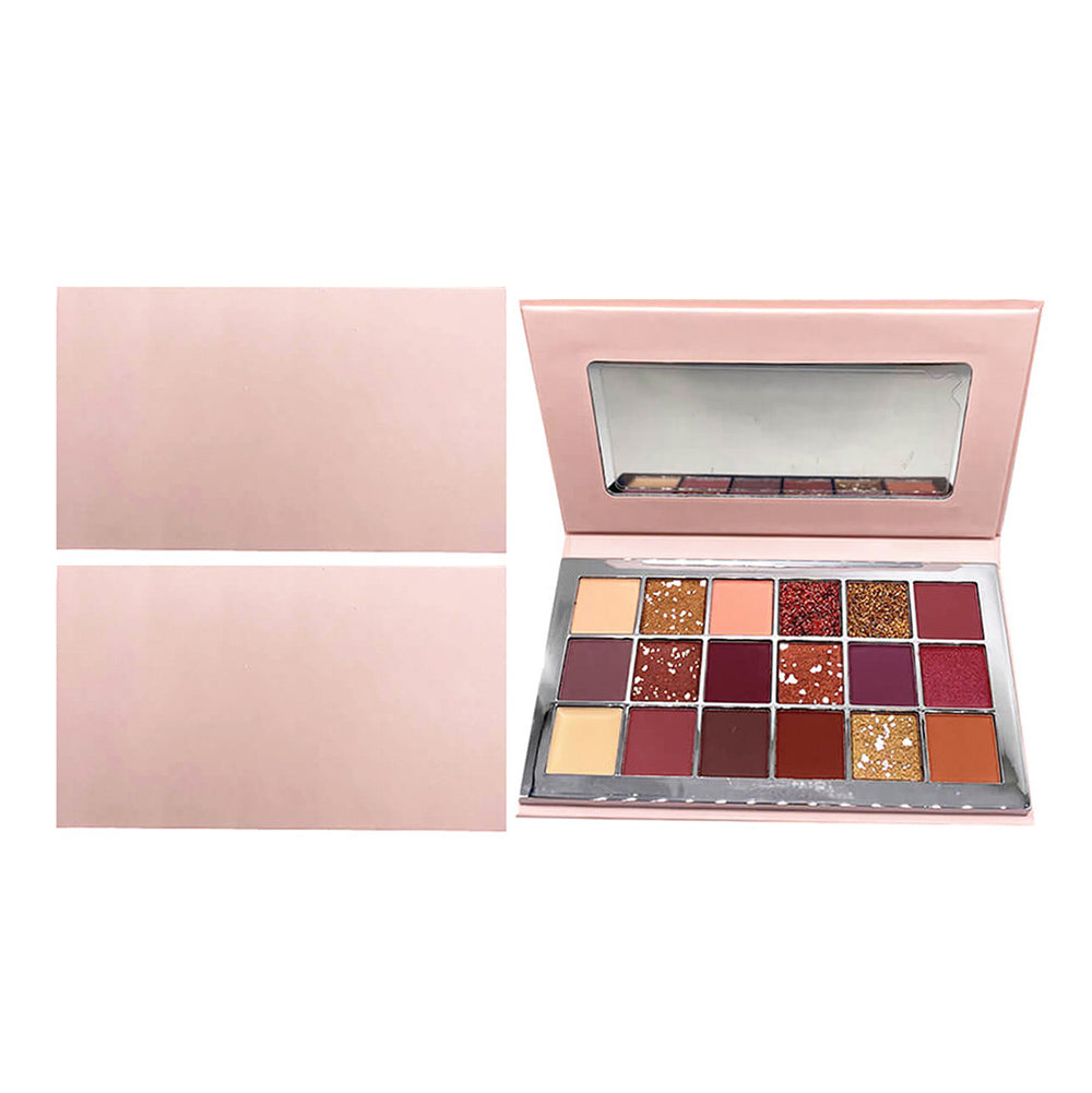 18 color eyeshadow palette desert rose dark color high pigmented vegan