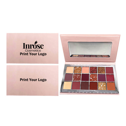 18 color eyeshadow palette desert rose dark color high pigmented vegan